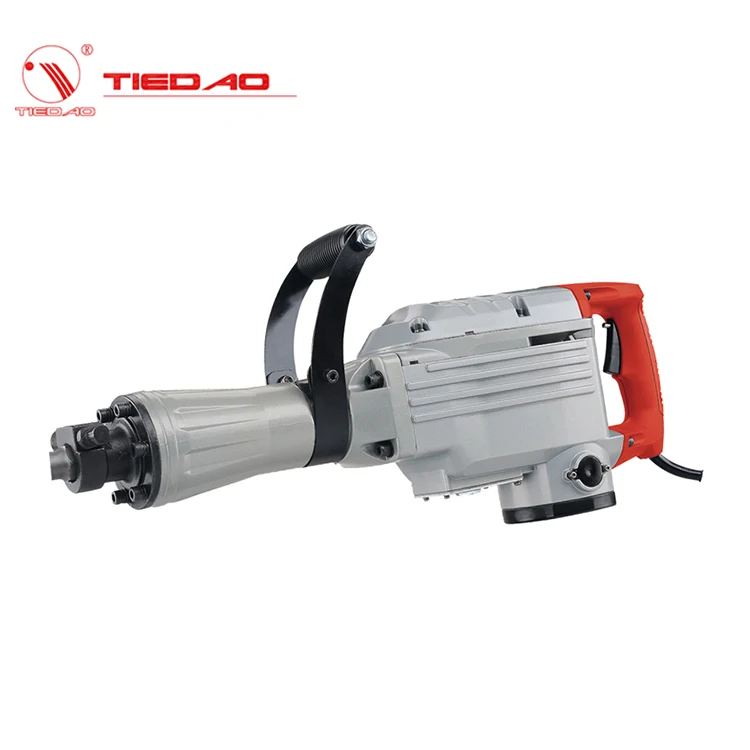 TIEDAO professional Electric Demolition Hammer 1500w 60J hex30 jcak hammer with soft grip TD6502A