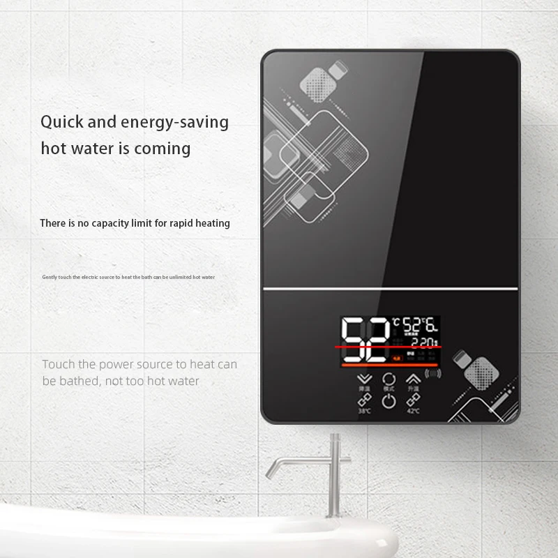 220V Ce Kitchen Bathroom Mini Tankless Geyser Bathroom Hot Instant Electric Water Heater Calentadores De Agua For Shower