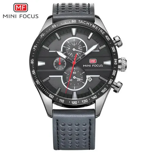 MINIFOCUS мужские часы Топ Бренд роскошные водонепроницаемые кожаный ремешок Relogio Masculino reloj hombre