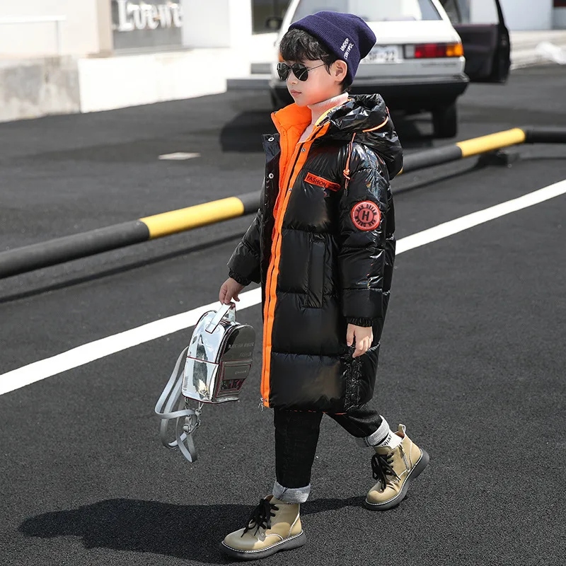 160Cm Coats Black Boy Causal And Jackets Kid Bubble Kids 2021 Pent 13 Years Old Boys Winter Coat