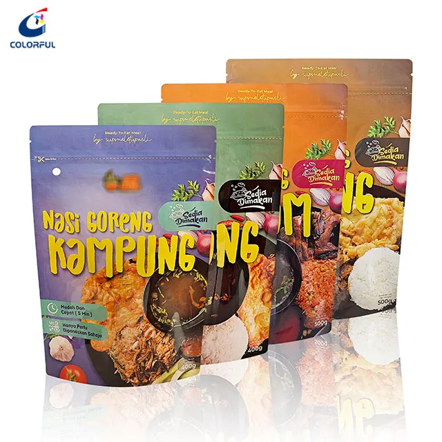 High Temperature Heat Resistant Food Packaging Moi Moi Cooking Bag Custom Pet/Al/Pa/Rcpp Aluminum Foil Retort Moinmoin Pouches