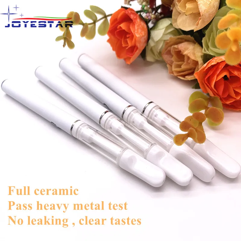 
2019 Best cbd vape 0.5ml 1ml emtpy refillable high quality 510 ceramic cbd vape 