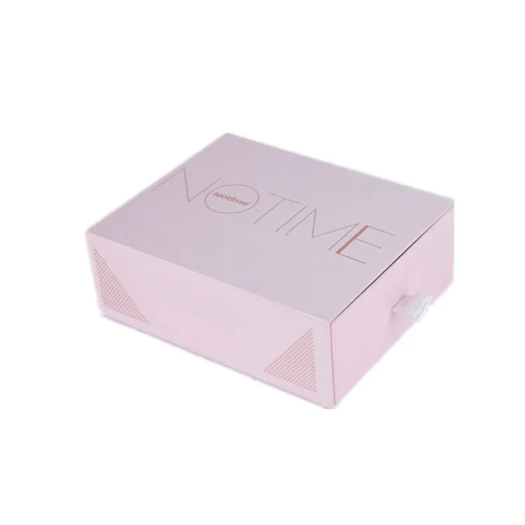 Free samples Wholesale Custom Pink Luxurious Rigid Sliding Out Drawer Box Fancy Gift Box For Jewelry Accessory Storage RetailBox