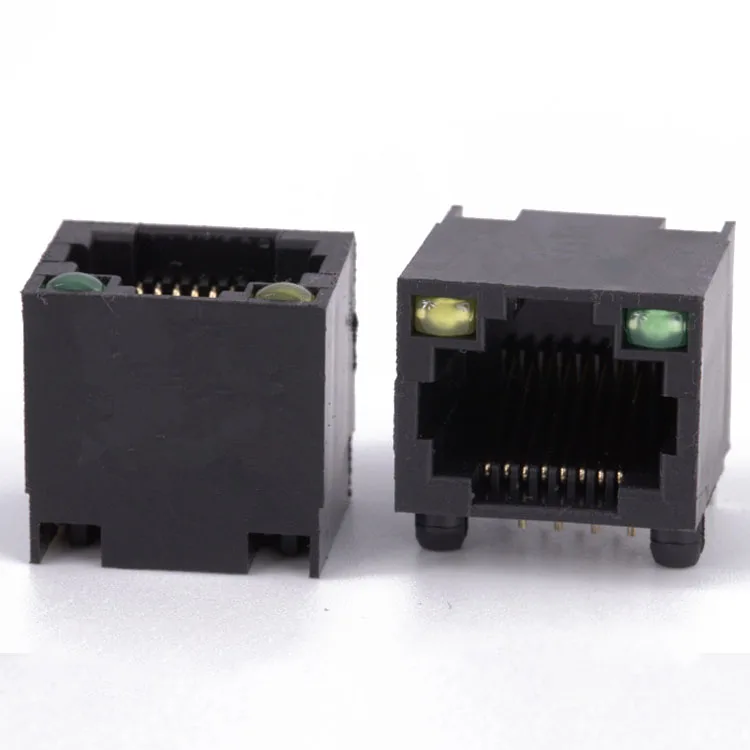 Rj 45 Ethernet Conectors Panel Mount With Transformer Rj45 Ethernet Network Types Of 8P8C Rj45 Pcb Mount Jack Grey Modular