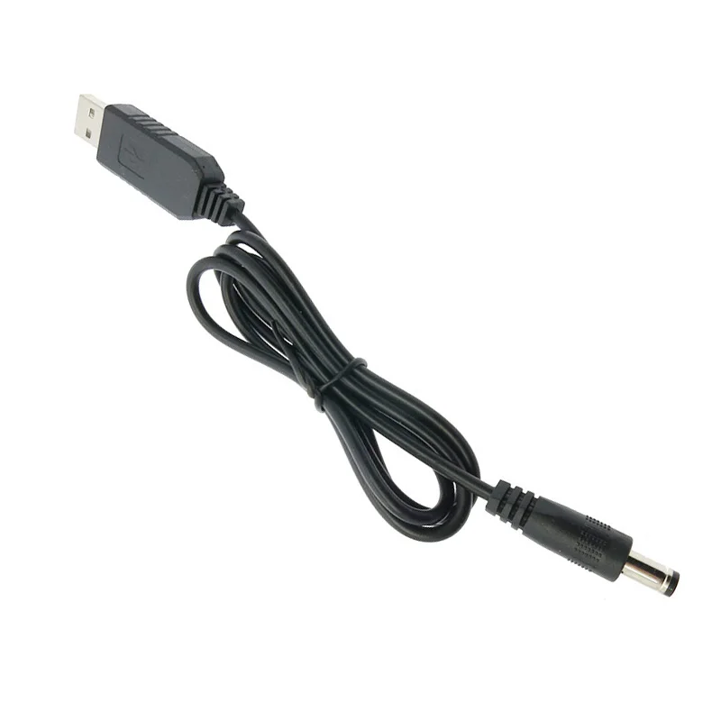 USB-кабель для зарядки от 5 В до 9 В/12 постоянного тока Адаптер источника питания маршрутизатора Повышающий Модуль повышающий преобразователь провод 2 1x5