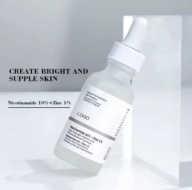10% nicotinamide essence solution+1% zinc stay up late to brighten, shrink pores, control oil and fade spots
