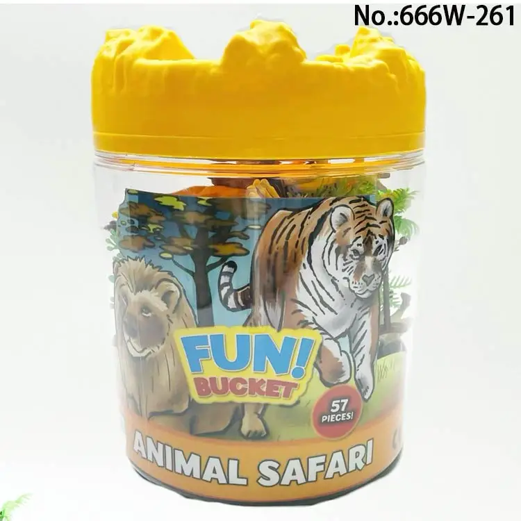 Mini plastic wild animal toys  simulation animal toys set cheap pvc plastic  wild animal toys