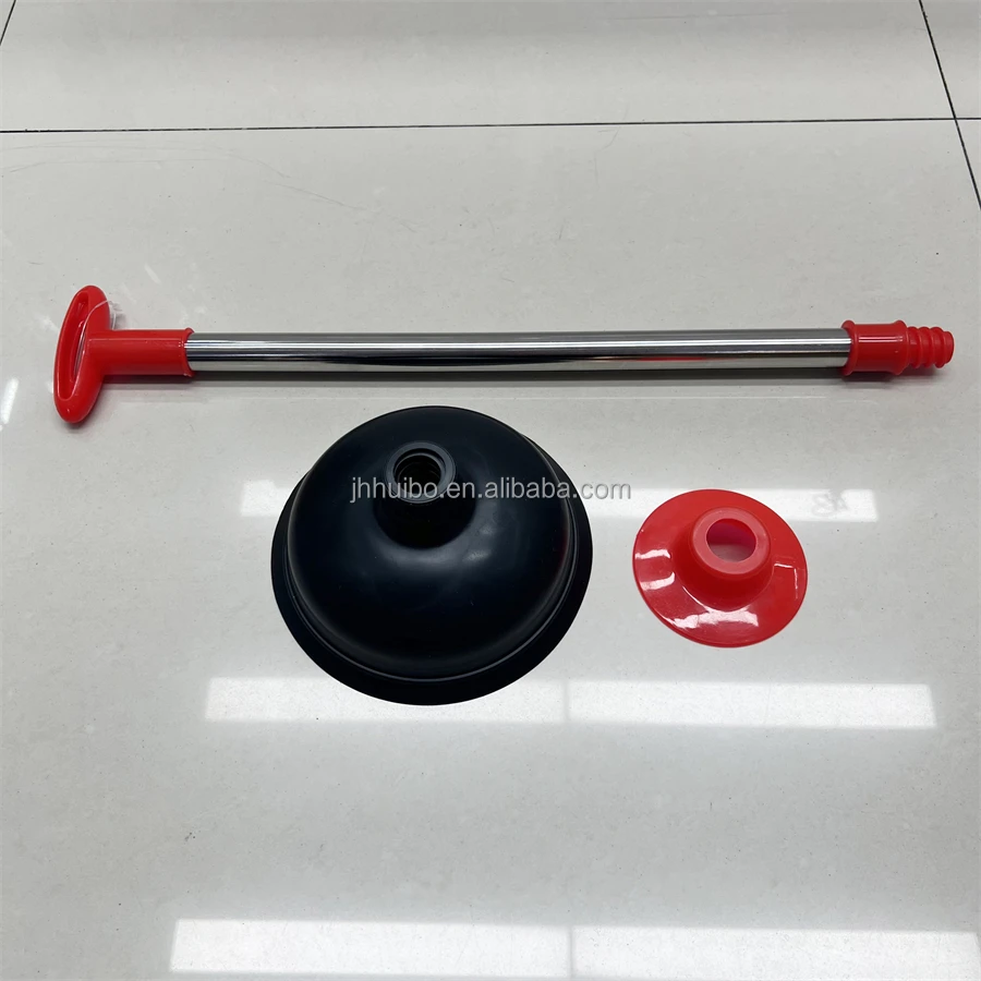Drain Blaster Plunger Toilet Plunger with Leather Suction Cup Ideal for Toilets & Sinks Clog Removal Tool Supplies HB9566