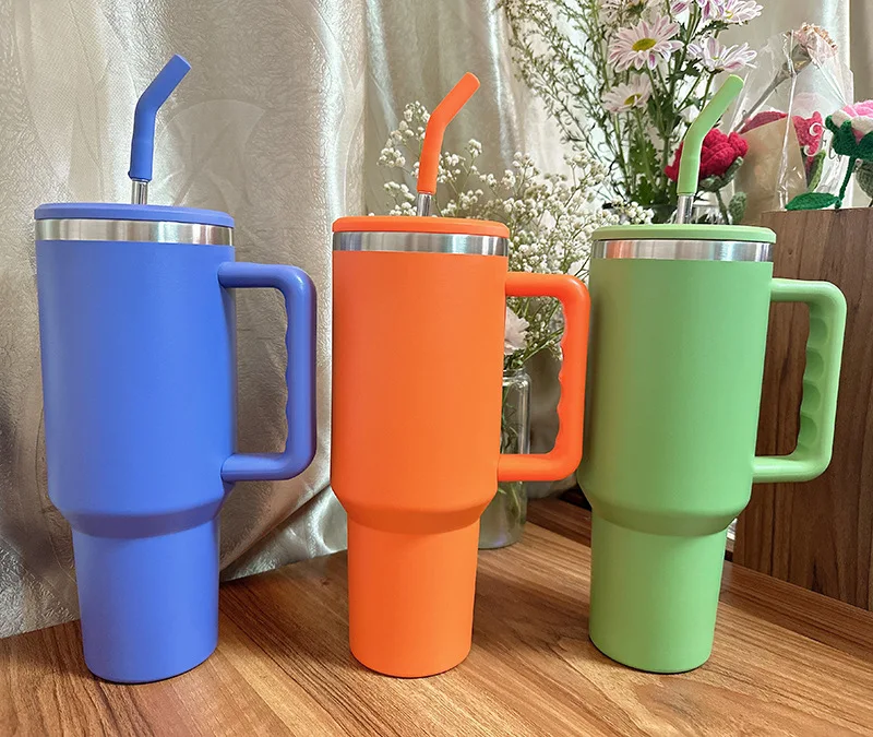 Factory H4.0 40oz 304 tumbler Insulated Reusable Stainless Steel Water Bottle 40oz car mug colorful  Coffee Mug Cup