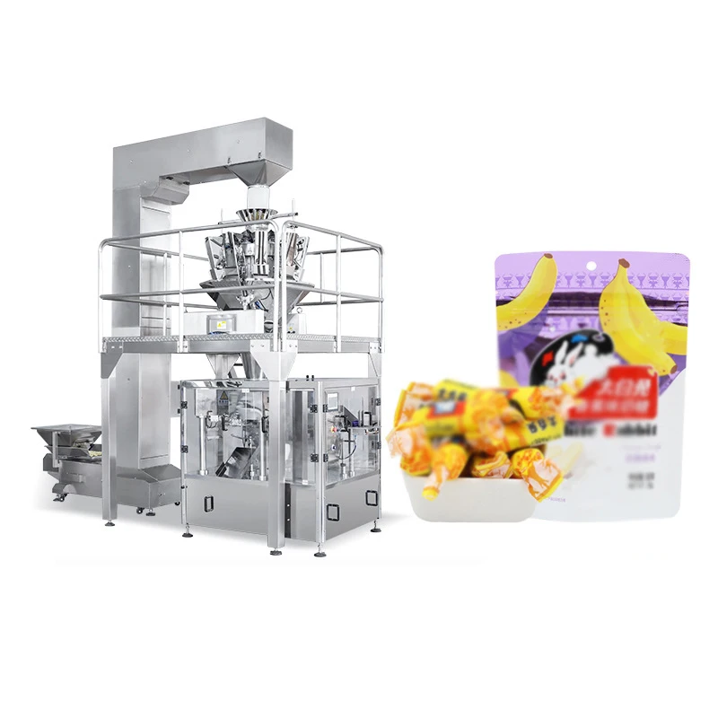 Multi-Function Automatic Weighing Packaging Machine 10/14 Heads Sunflower Seed Pistachio Nut Snack Wrapping Packager Paper