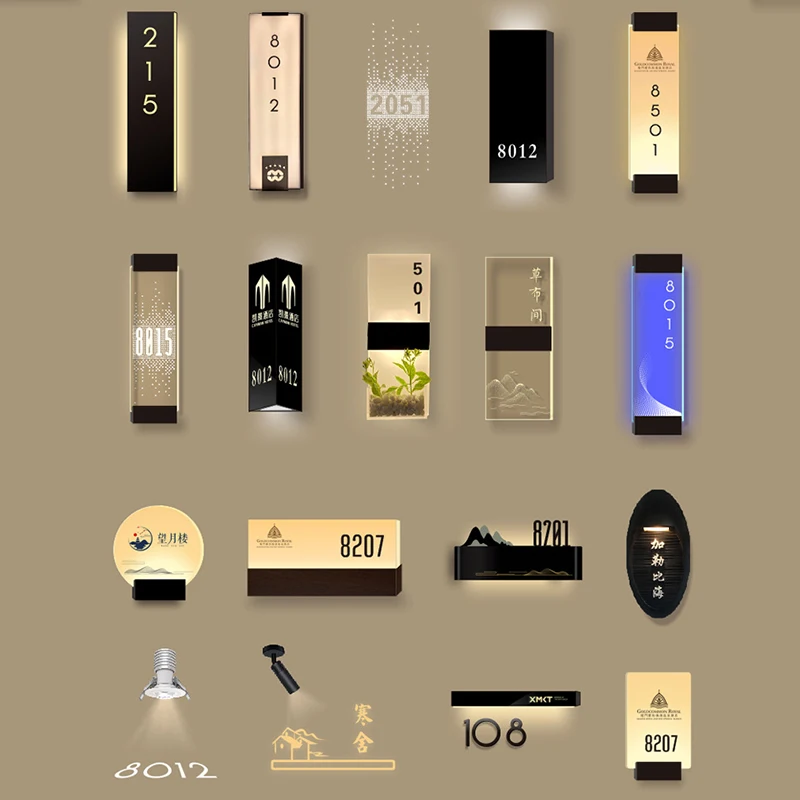 Hotel Doorplate Room Plate house numbers