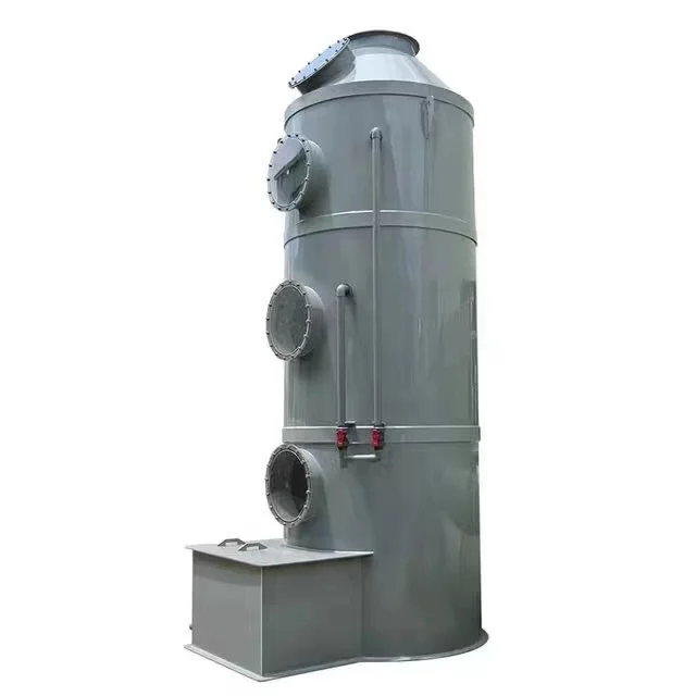 Waste gas treatment environmental protection equipment acid mist purification industrial paint mist pp spray tower