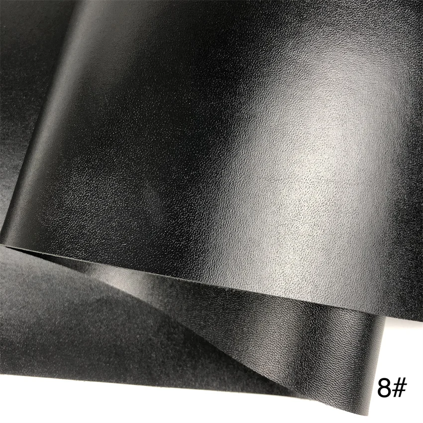 Black Double faced different Pattern New Designs Double-sided Embossed PVC Synthetic Leather for luggage, bag, mouse or meal pad