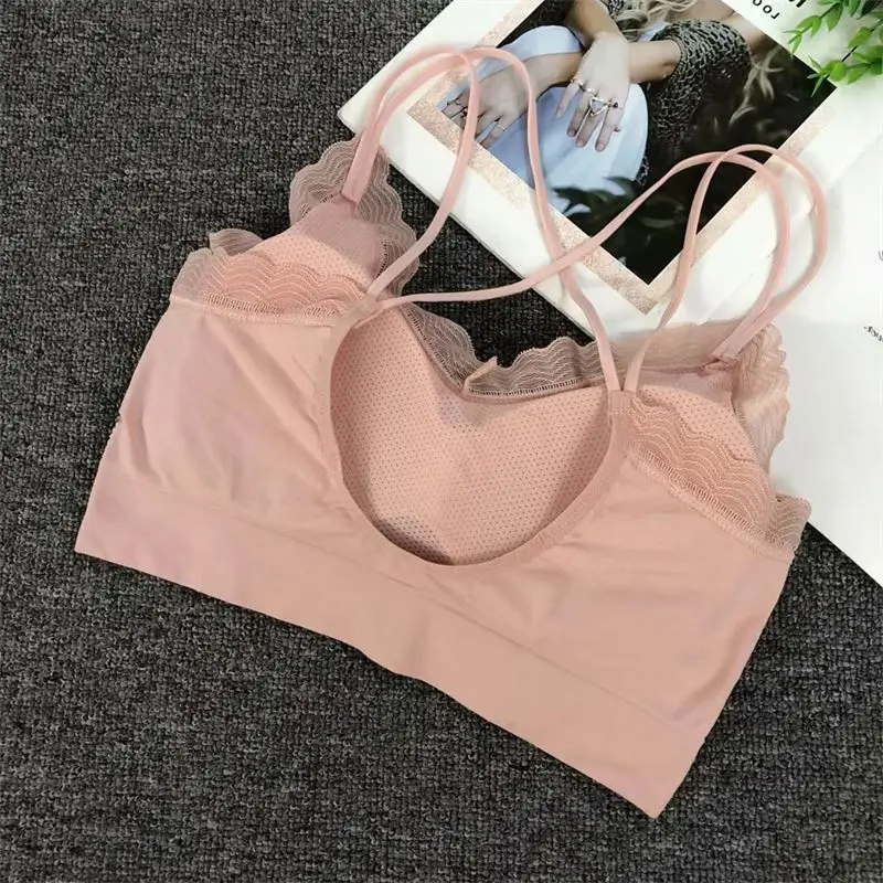 Girl Fashional Sexy Straps Design Brassiere Women Sexy lace bralette 32 34 36 38 Cup Size Bra Womans Bra
