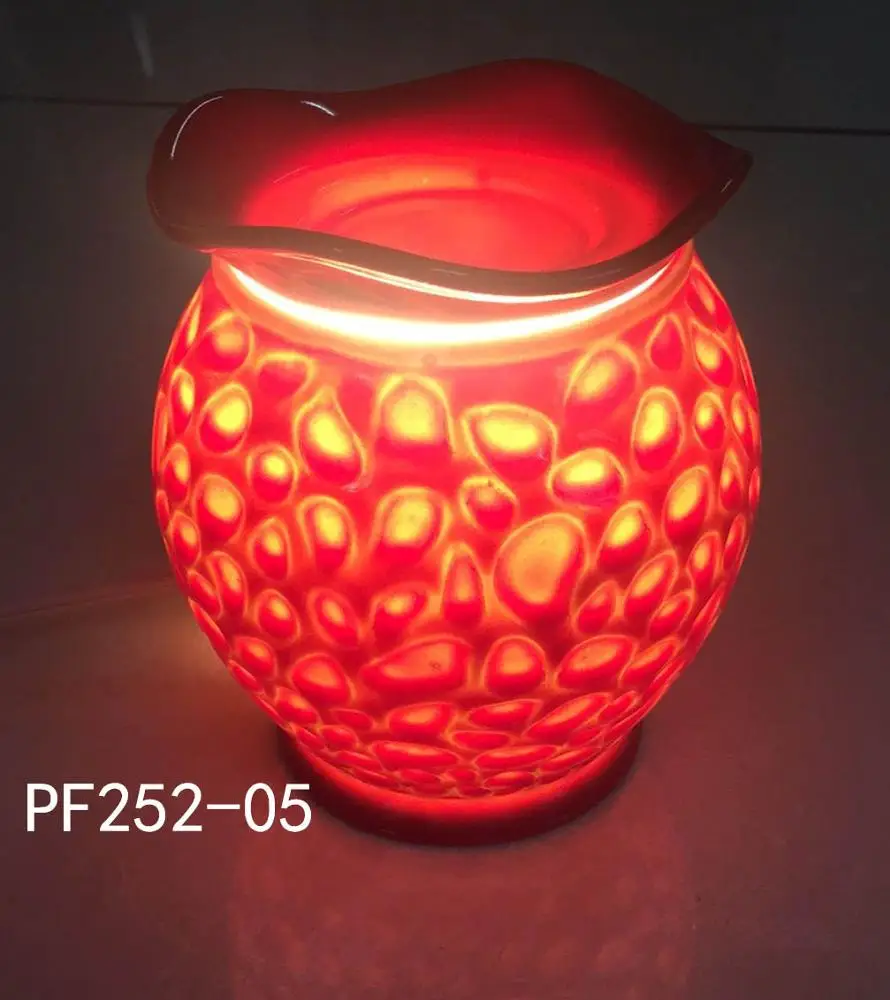 Customized Ceramic Candle Warmer Wax Melt Electrical Tart Warmer With Removable Dish Incense Burner Oil Fragrance Scented Candle