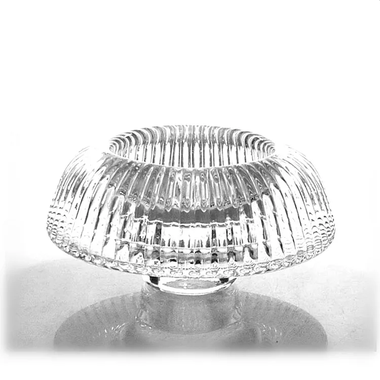 Personalized Tulip Votive Holder Thick Glass Jar For Candle