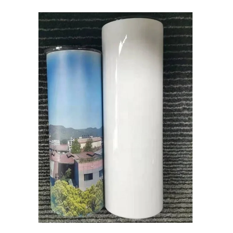 Бесплатная доставка со склада в США: Оптовая продажа 20 унций изолированные заготовки из нержавеющей стали с сублимационной печатью прямая тонкая кружка США