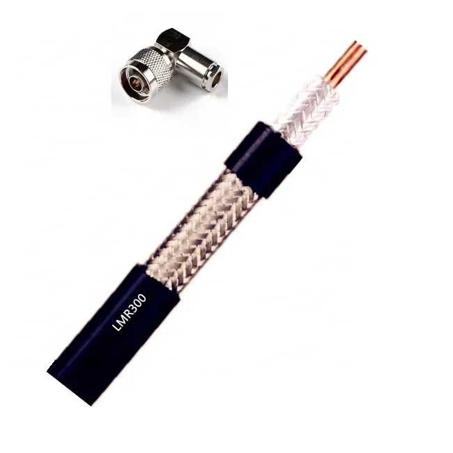 Right Angle TNC Male Clamp Type RF Coaxial Connector for LMR300 LMR400 RG8 5D-FB RG6 Cable