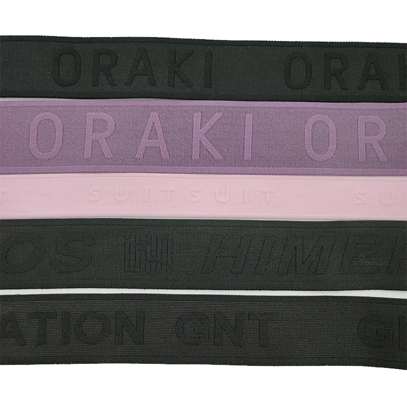 custom jacquard logo elastic band  for men boxer briefs underwear