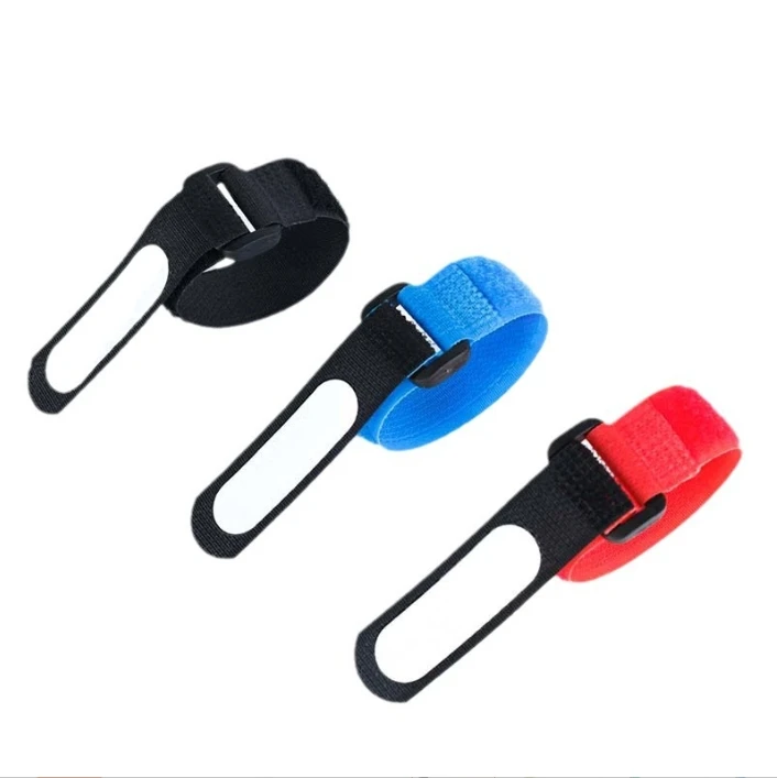 High Quality Custom Label Reusable Writable Cable Nylon Hook and Loop Straps With Buckle
