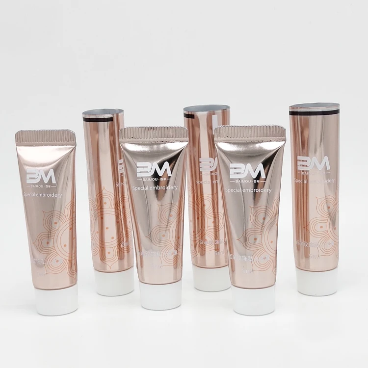 
5ml 10ml 15ml 20ml 30ml octagonal cap aluminum plastic soft tube for Hot Selling 6colors Seamless Cheek Color Liquid Blush tube 