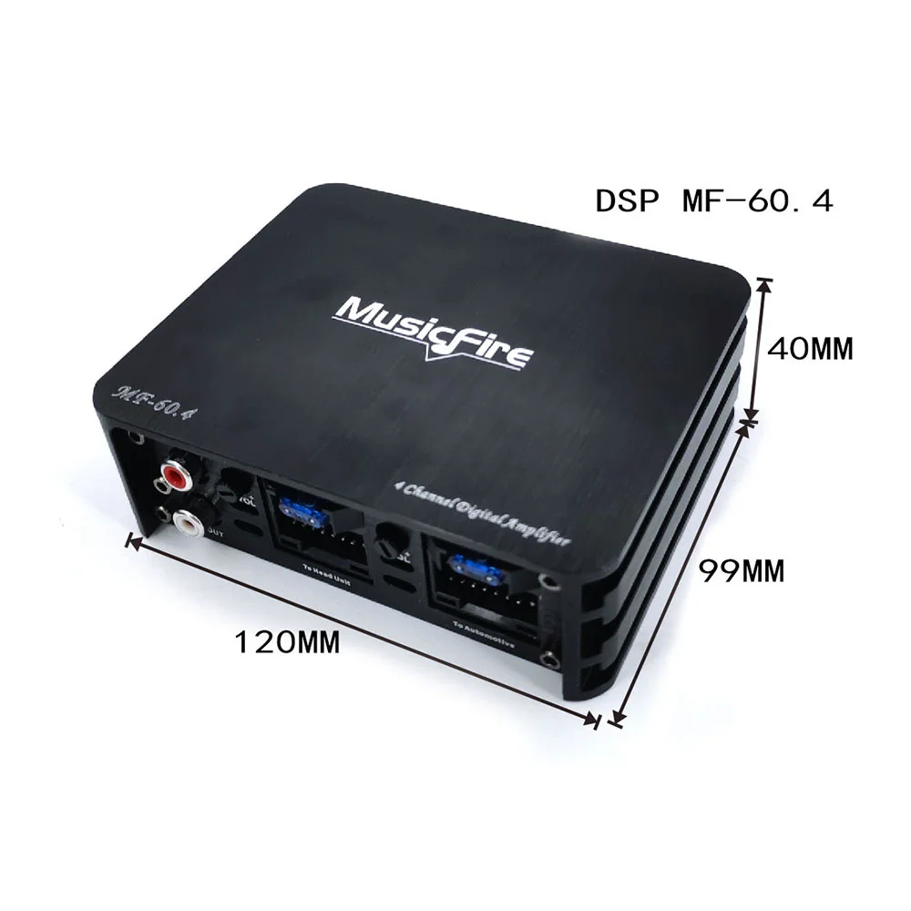 factory Hot selling cheap price car audio DSP amplifier processor with amp  support computer / phone(MF-60.4)