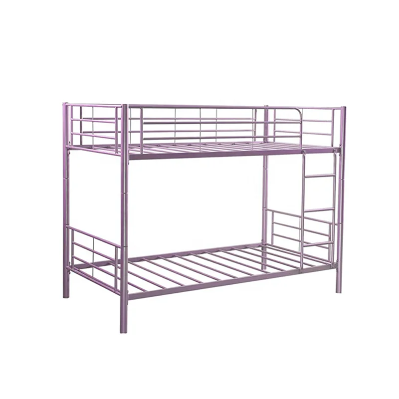 Factory wholesale  Modern metal bunk bed school dormitory double bedroom furniture steel bunk bed