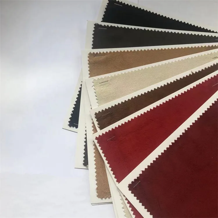 polyester warp knitted Suede fabric for sofa mattress and home textiles