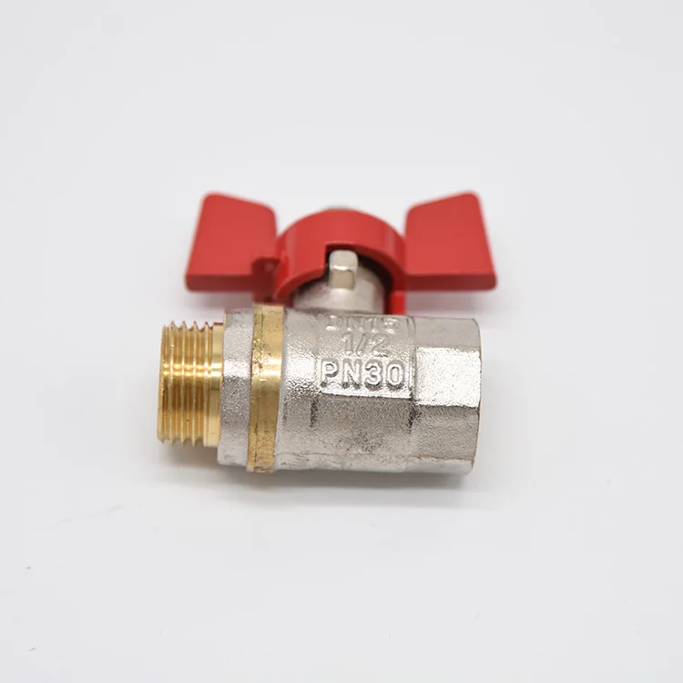 Sta.1070 1/2" Inch Ball Valves For Water Cw617n Bsp Threaded Forged Brass Ball Valve
