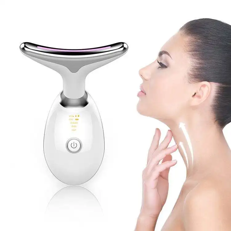 2024 New Style Handheld Anti-wrinkle 7-in-1 Ems Neck Face Beauty Lifting Device Neck Face Beauty Lifting Device