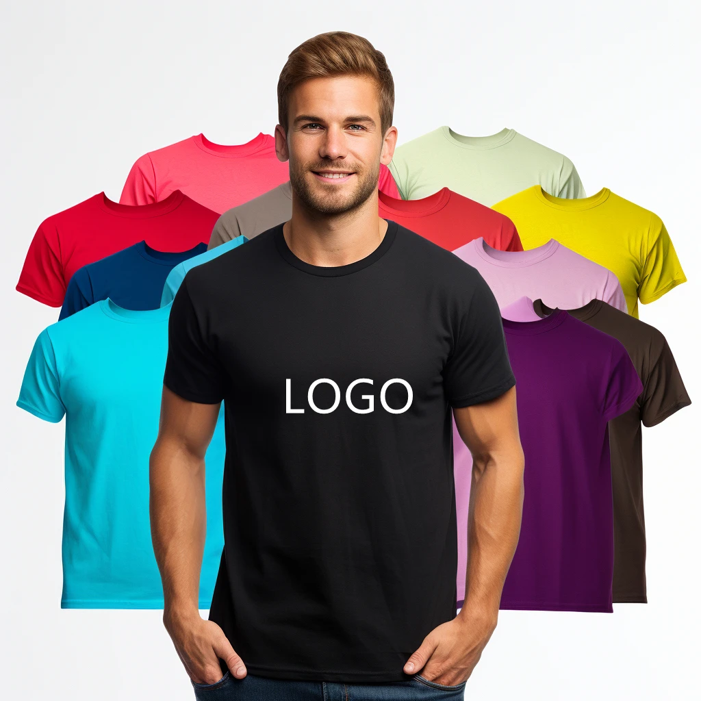 Factory directly High quality High quality 60% cotton 40% polyester t-shirt custom logo printing unisex t-shirt