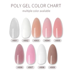 Oem Private Label 15ml Gel Polish Quick Extension Soak Off Led UV Nail Smooth Acrylic Poly Gel