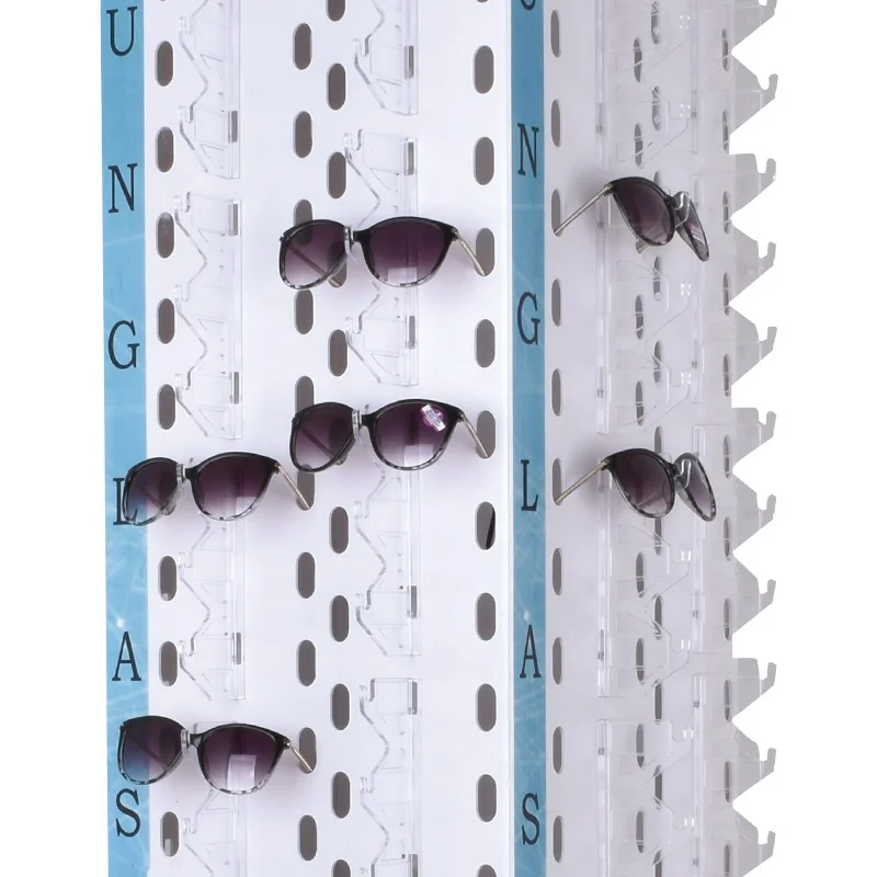 Optical glasses floor display stand glasses turntable with mirror can hang 168 pairs of sunglasses display stand