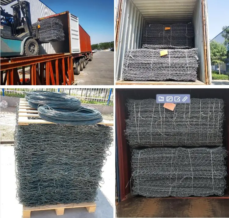 China Supplier galvanized coated flood stone gabion box price gabion mesh