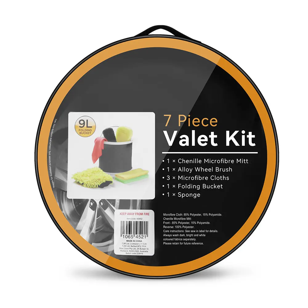 Exterior Interior Wash Cleaning Tools Kit Tire Towels Window 7pk Car Wash Kit Car Cleaning Tool Set Car Cleaning Set