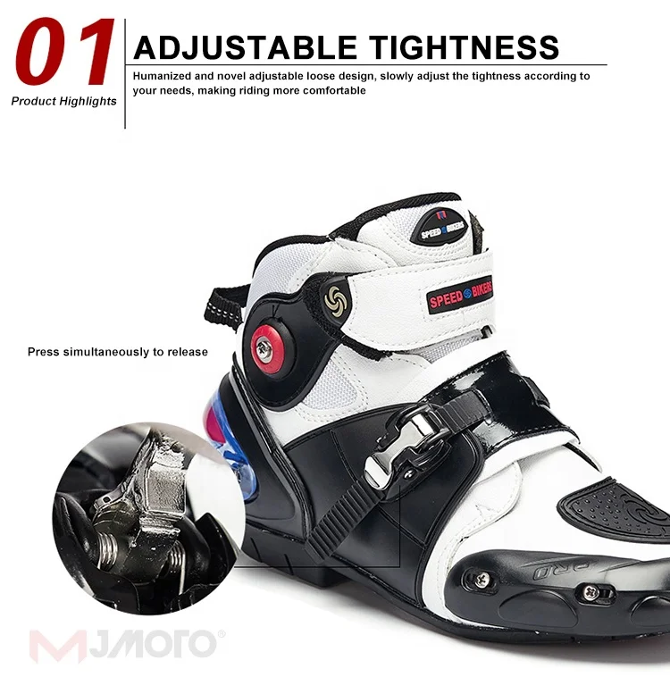 Original Motorcycle Ankle Boots Street Motorbike Riding Microfiber Leather Shoes Short Boots Motocross Sports Protective Boots