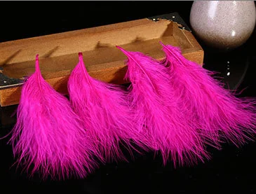 Natural Real Bulk Marabou Turkey Feather for Kid Novelty DIY Craft Accessory Hair Costume Fishing Fly Tying Material   Decor