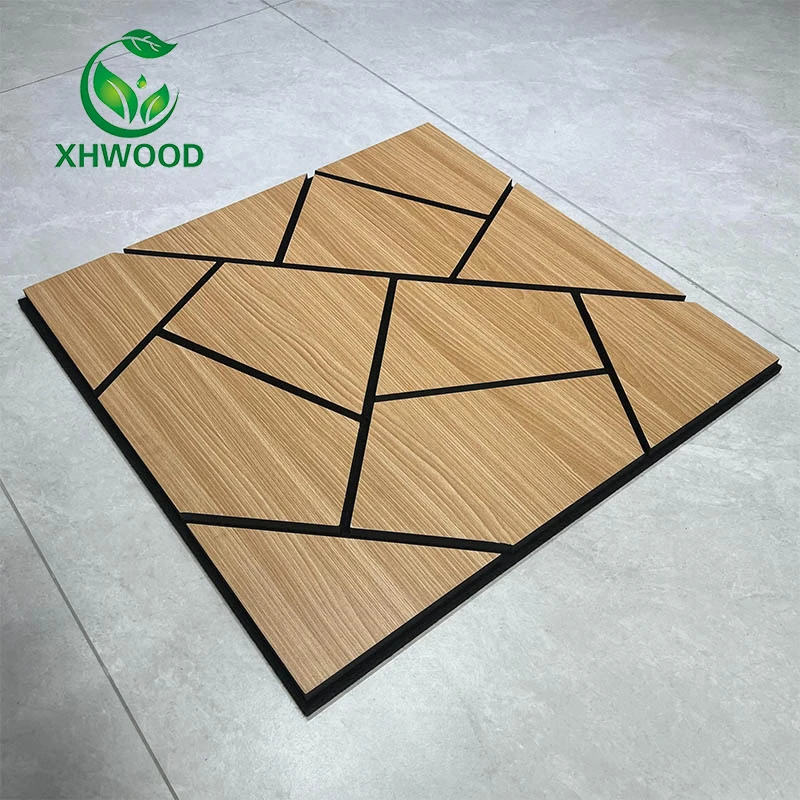 XHWOOD new design 3d model design art painting wall acoustic panels for interior decoration