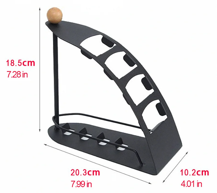 Space Saving Metal TV Remote Control Storage Holder Organize, Iron Cast Caddy Rack