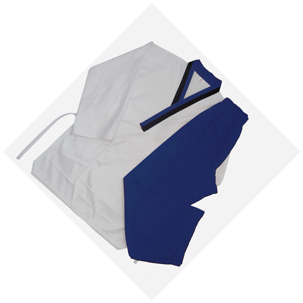 taekwondo uniform V-Neck Dobok Uniforms Tae Kwon Do MMA Martial arts Karate Wtf Logo for children Adults