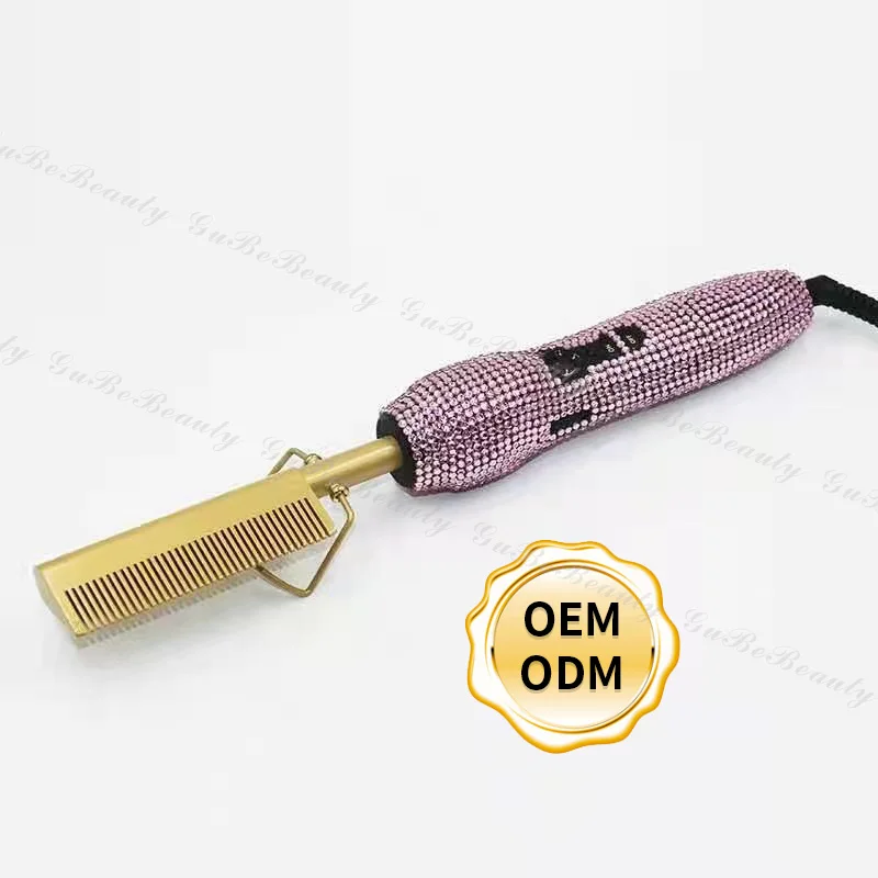 Gubebeauty AMZ hot electric hair brush hair curler brush best brush hair straightener for homeuse with FCC&CE