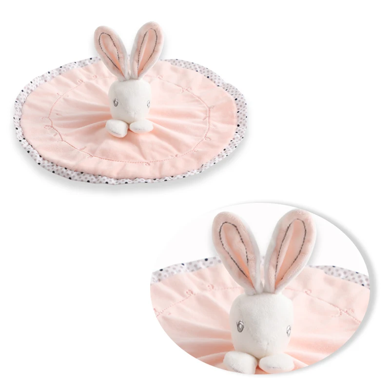 Toddler Baby Appease Towel Adorable Soft Square Security Blanket Plush Stuffed Towels Comforter Bedtime Cuddle Toy Gift