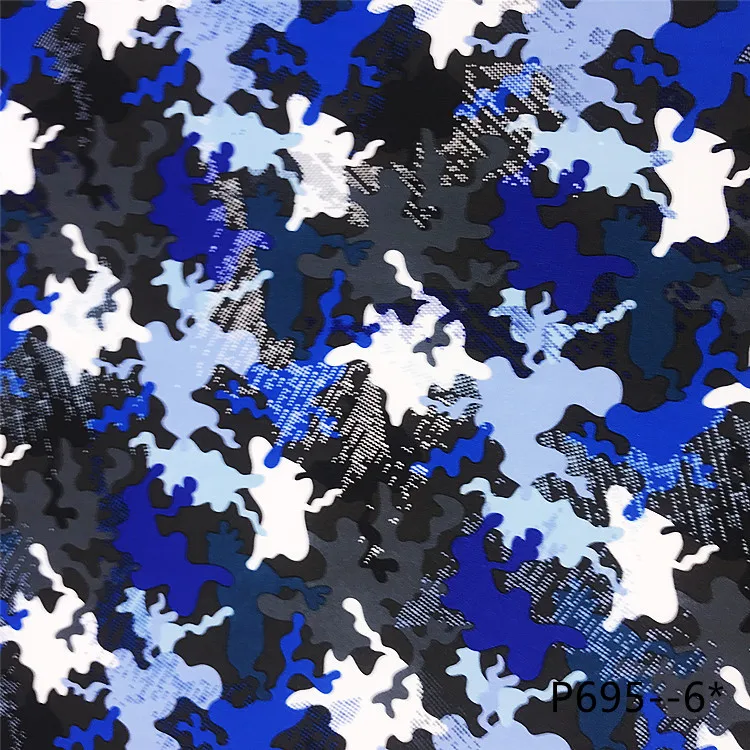 P695 matte camouflage PU artificial leather textiles leather products cuero custom leather for luggage , handbag , shoe