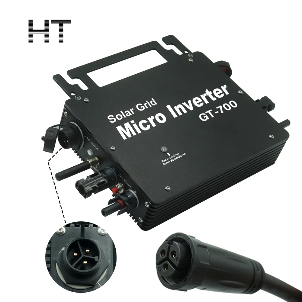 Plus and Play Solar Charing  800w 1kw Micro Inverter Cost High Efficiency Solar Grid Micro Inverter Solar Wifi