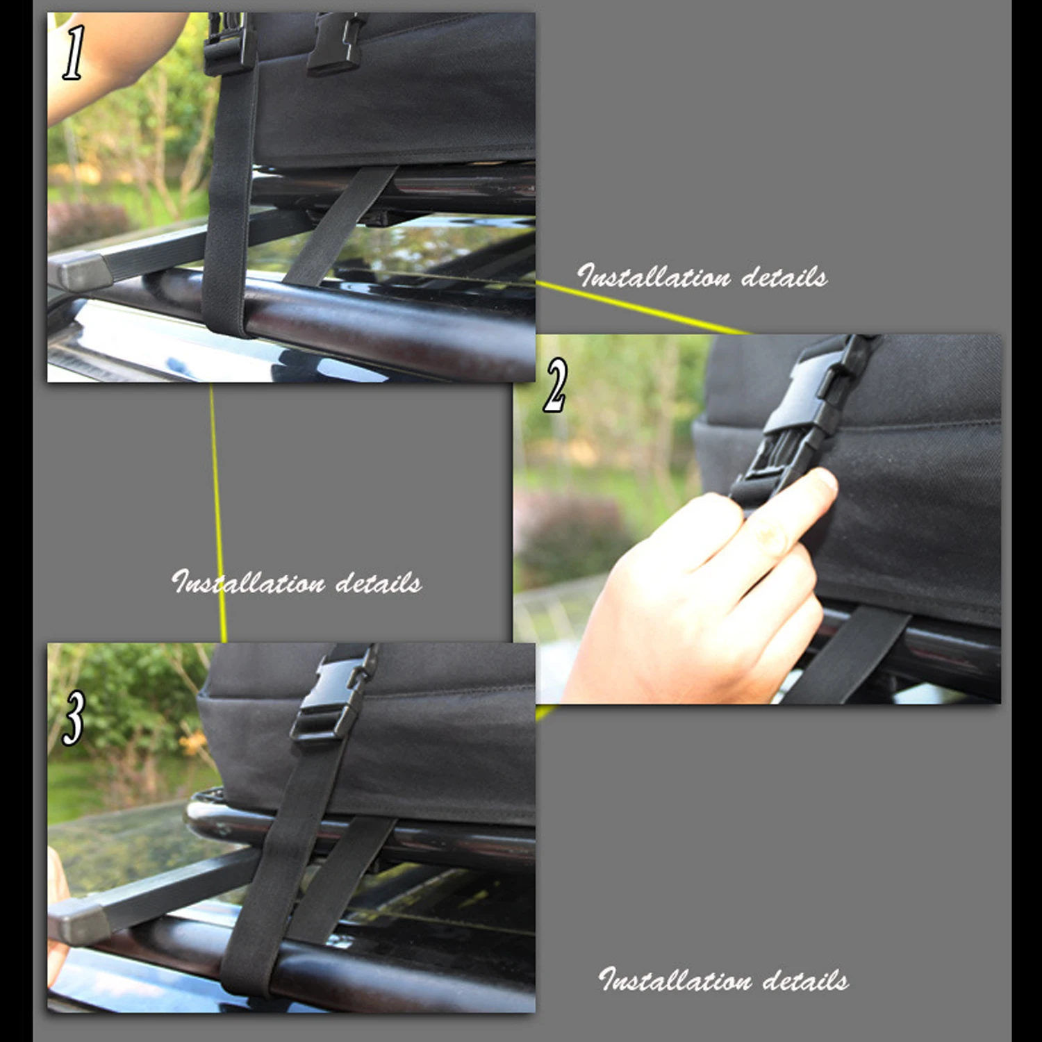 2024 Affordable Price Multifunction Feet Heavy Duty Rooftop Luggage Storage Bag Cargo Carrier Car Roof Storage Cargo Bag