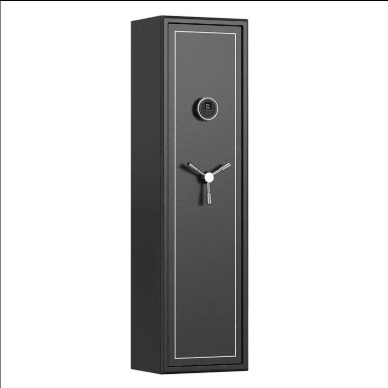 Fingerprint Metal Long Gun Safe, 7 Gun Security Cabinet for Long Gun & Handgun Hot-sale Products