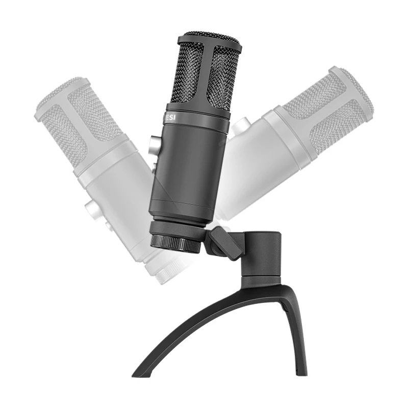 Live Broadcast Microphone usb desktop microphone With Mic Stand For Sound Recording Podcast Studio Condenser Microphone