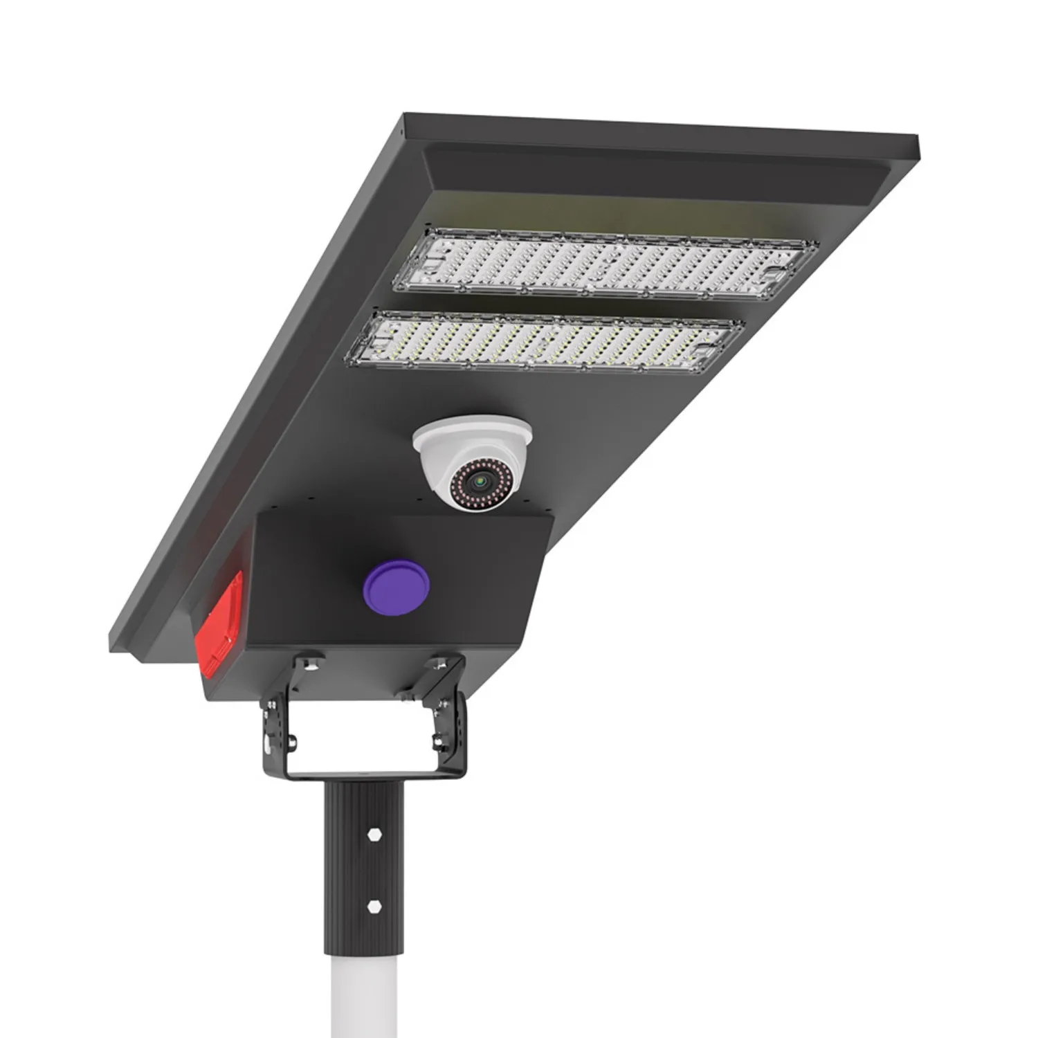 100W All In One Led Solar Street Light CCTV Camera For Smart City Outdoor Street Lamp Road Light