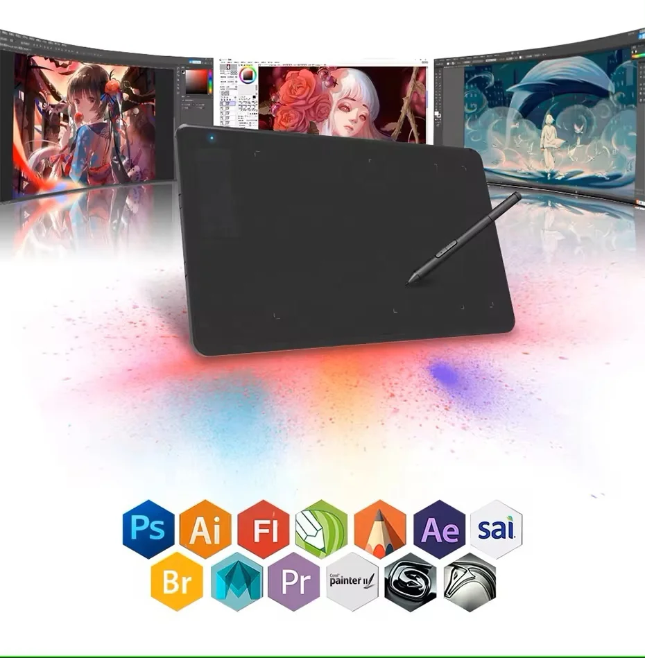 Electronic Writing Board Drawing Tablet Handwriting Writing Pad Portable Graphic Tablet pad digital art drawing