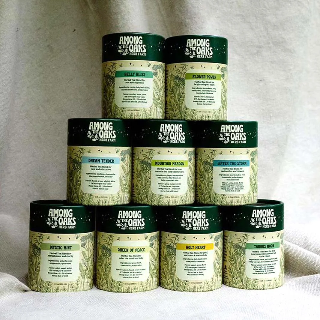 Custom Private Label Cylinder Packaging Food Grade Paper Tube Bulk Tea Bag Lined Aluminum Foil Round Packaging Tube
